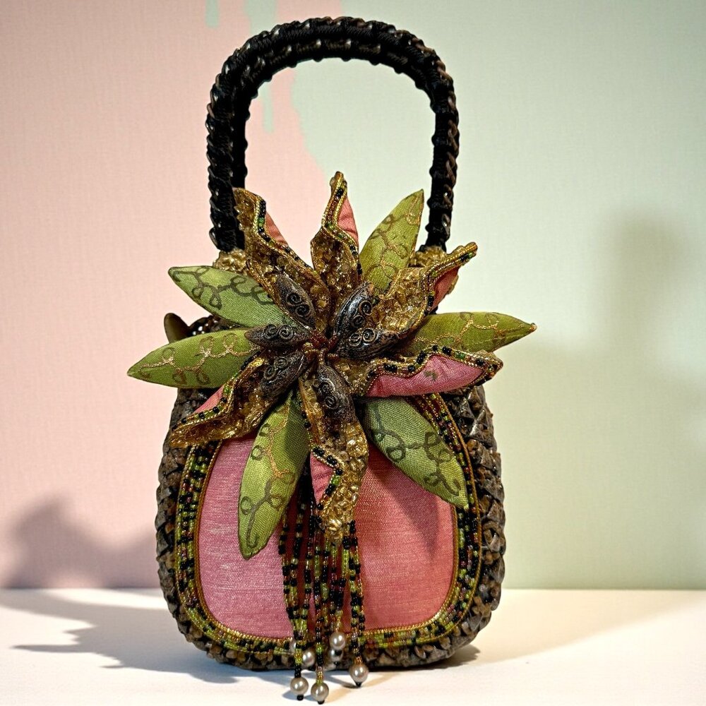 Mary Frances Beaded Floral Handbag – Style BAG 938-55